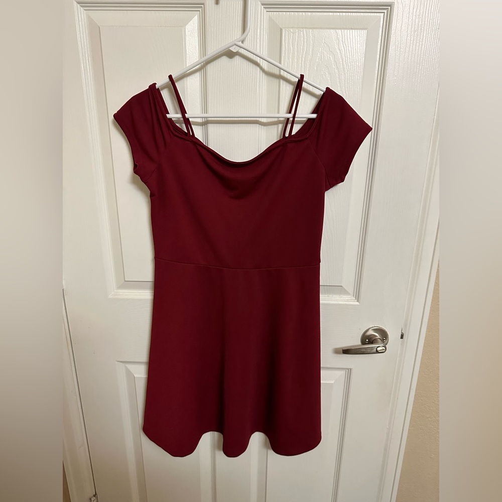 Red baby doll dress large